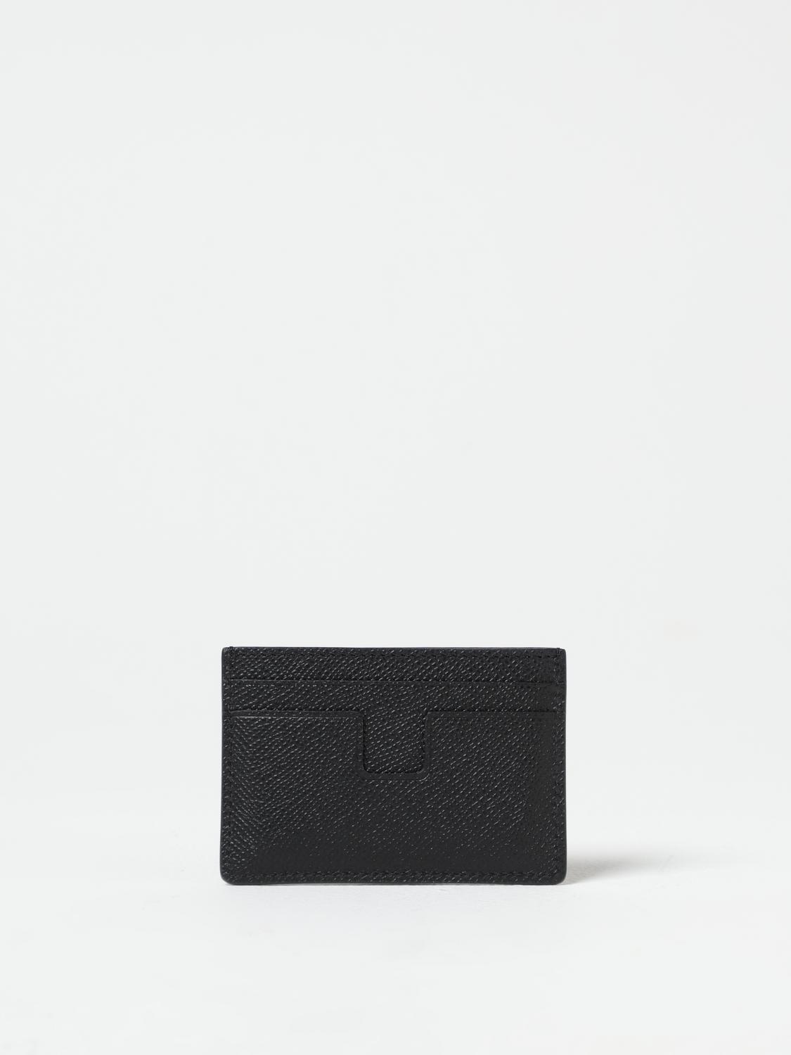 TOM FORD 財布: Tom Ford グレインレザーカードホルダー, ブラック - Img 2