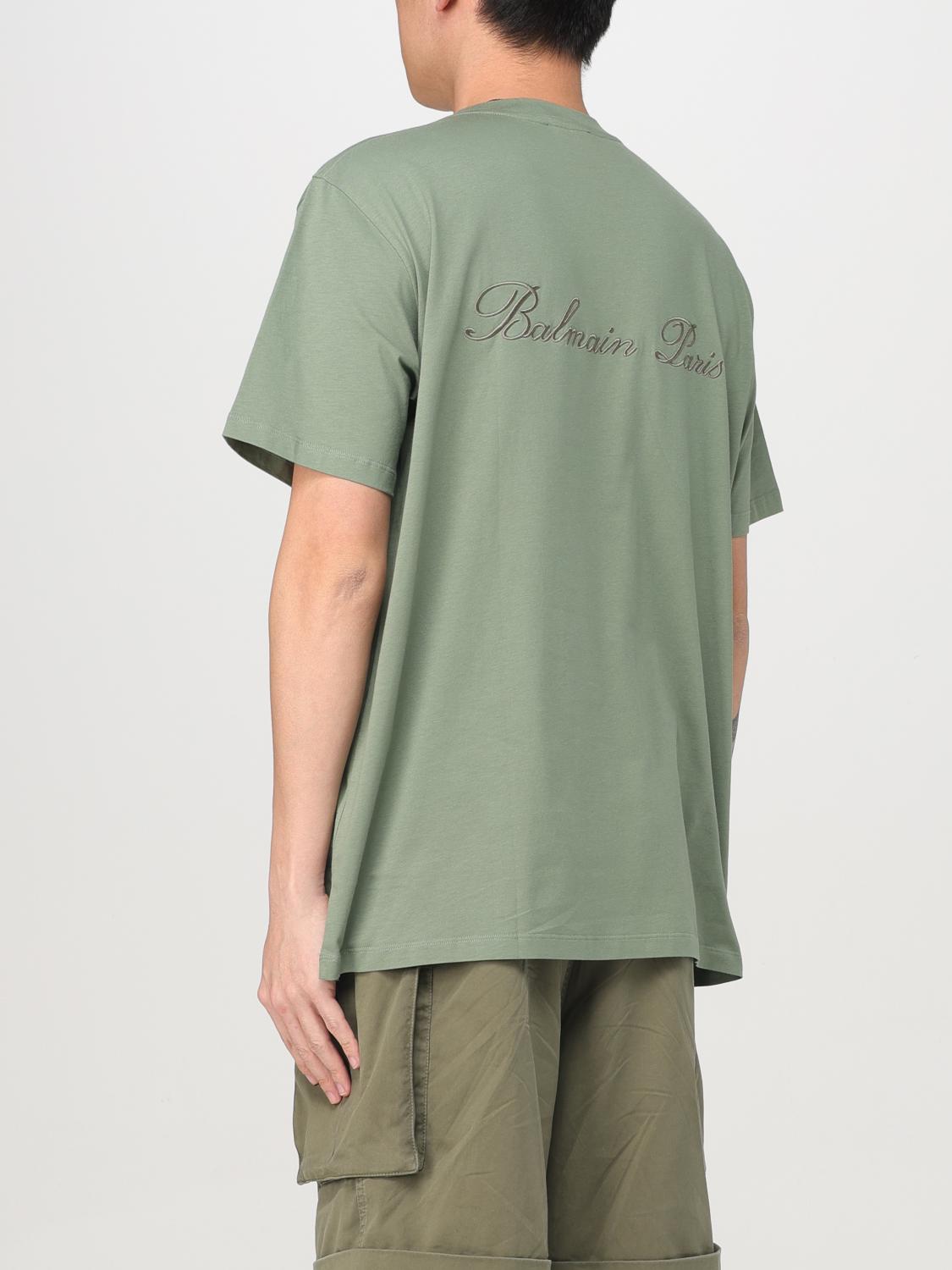 BALMAIN T-SHIRT: T-shirt men Balmain, Green - Img 3