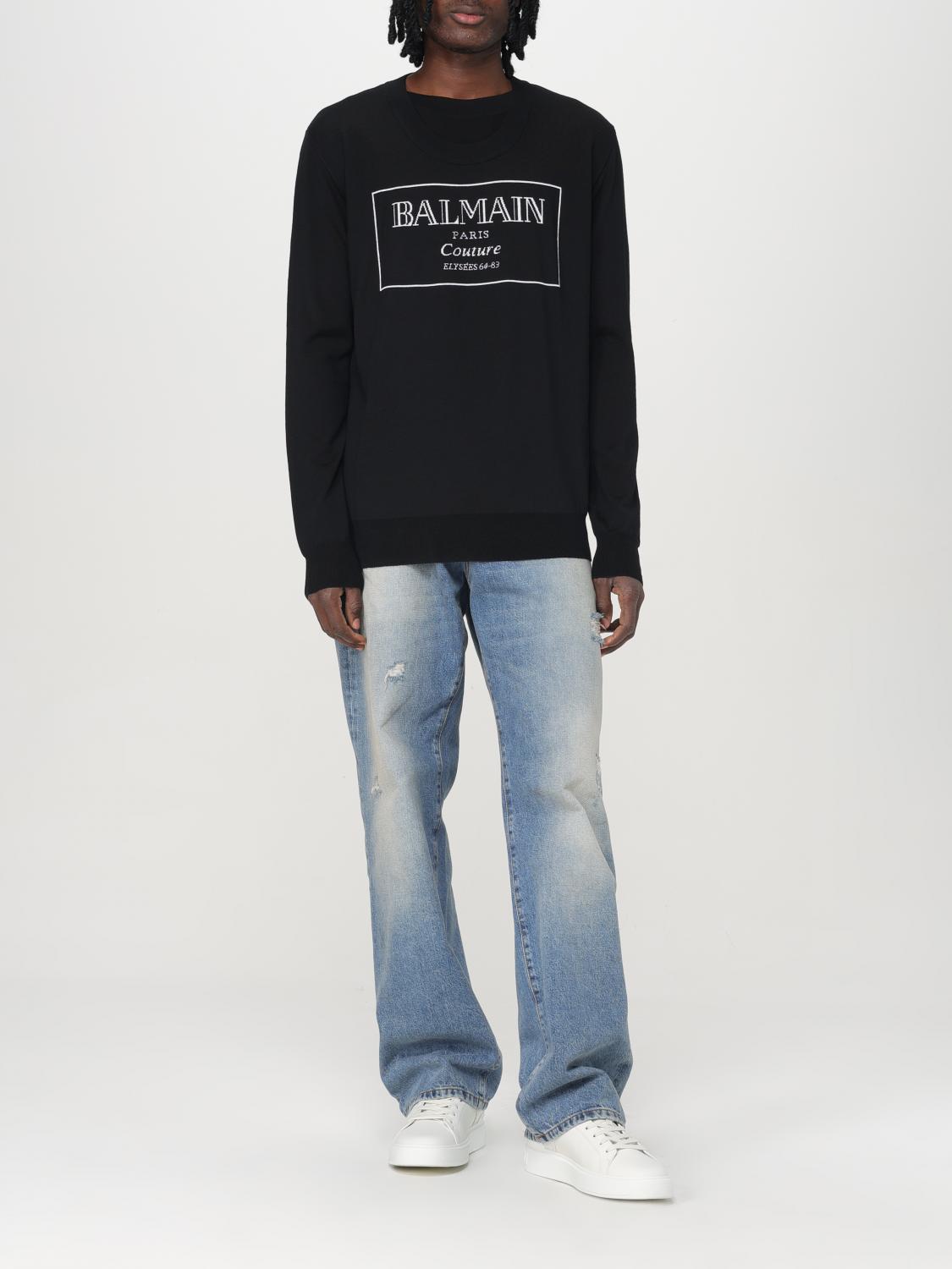 BALMAIN SWEATER: Sweater men Balmain, Black - Img 2