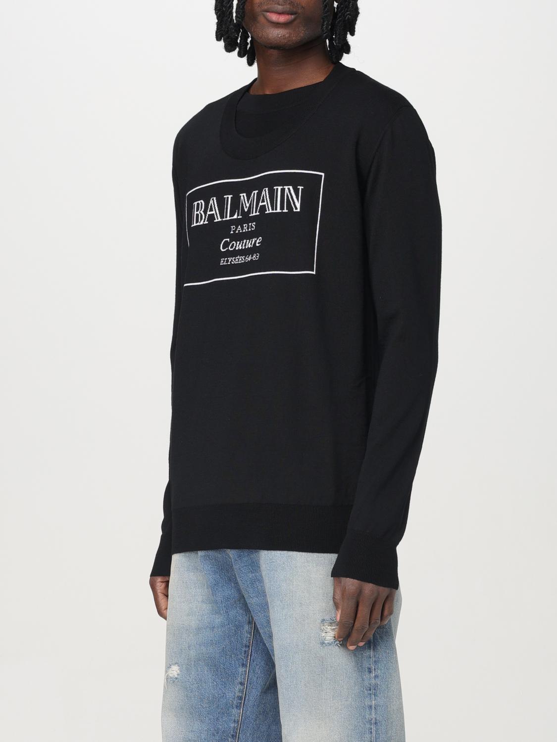 BALMAIN SWEATER: Sweater men Balmain, Black - Img 4