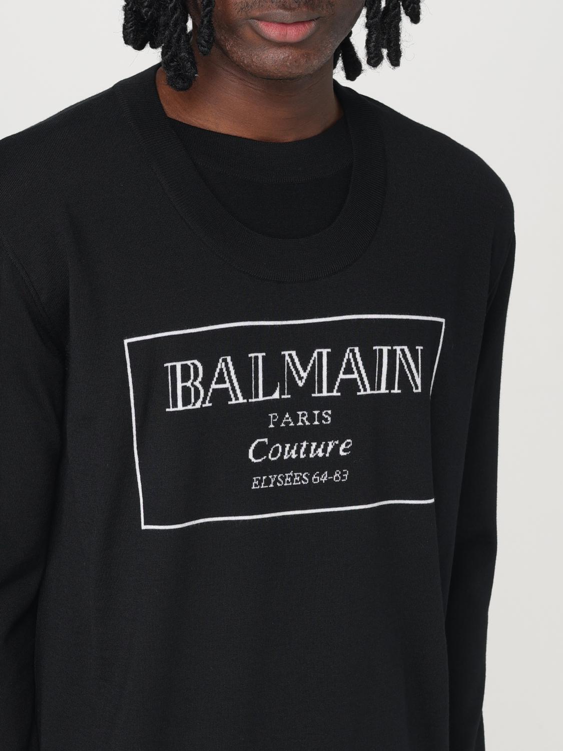 BALMAIN SWEATER: Sweater men Balmain, Black - Img 5