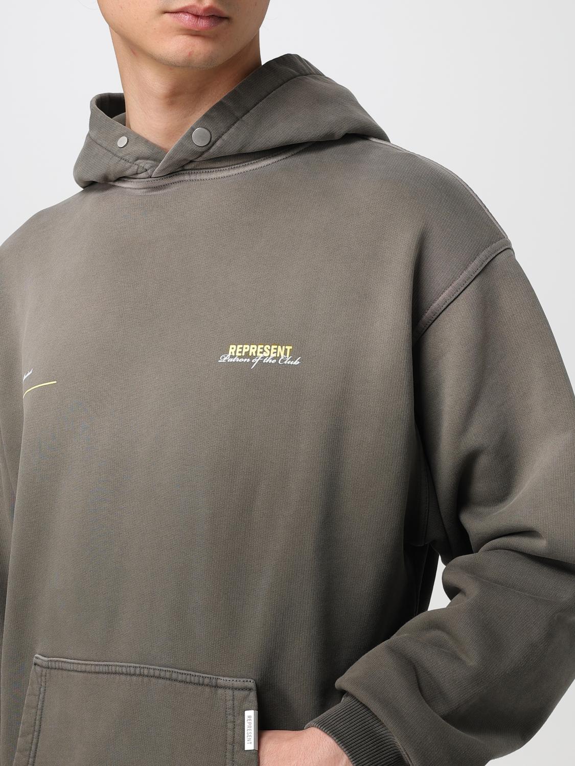 REPRESENT SWEATSHIRT: Sweater men Represent, Charcoal - Img 4