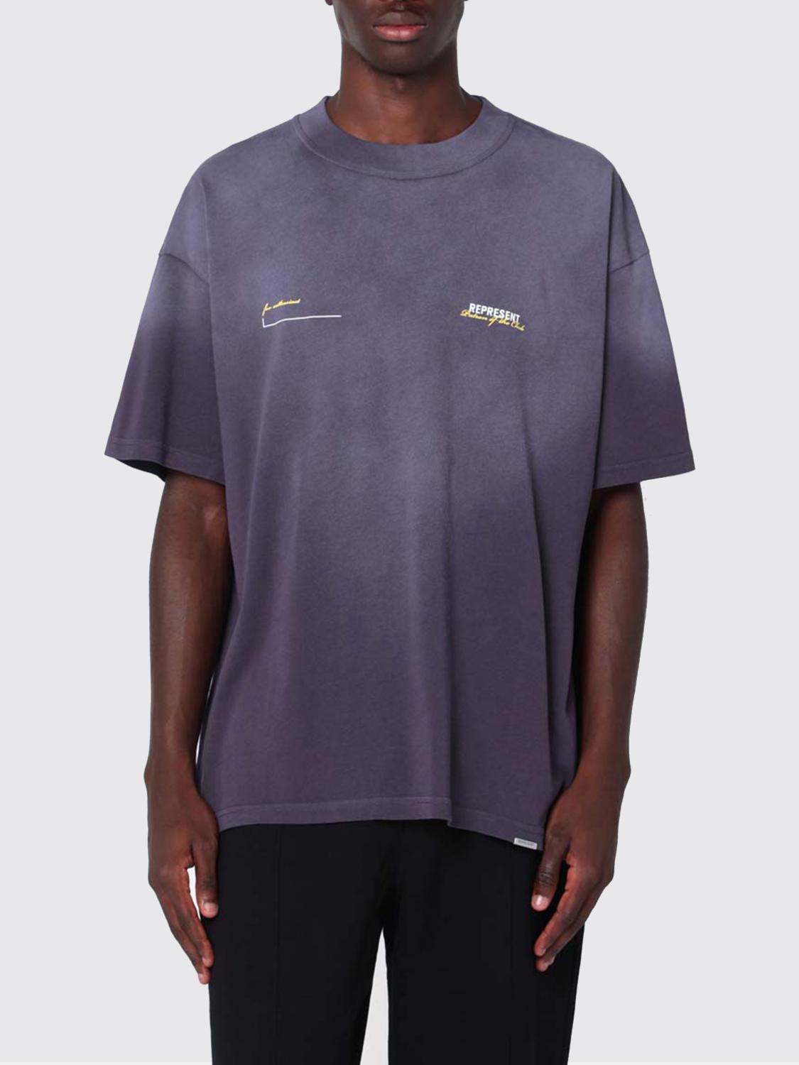 REPRESENT CAMISETA: Camiseta Represent de algodón con logo, Violeta - Img 1