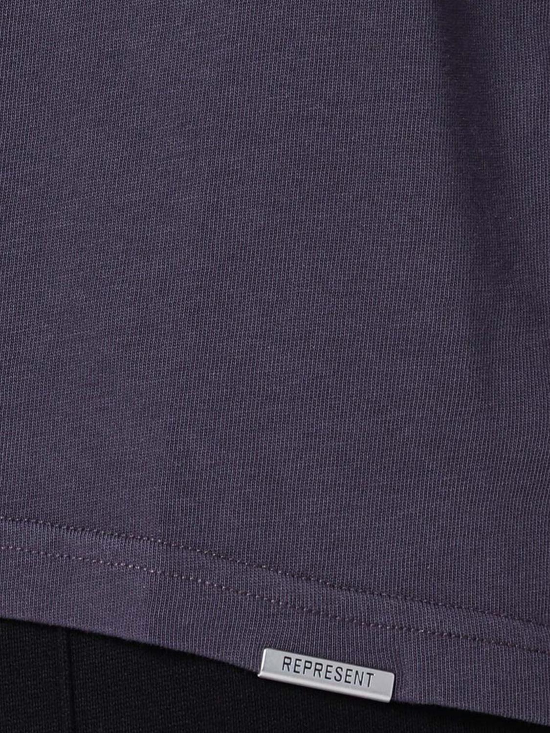 REPRESENT CAMISETA: Camiseta Represent de algodón con logo, Violeta - Img 4