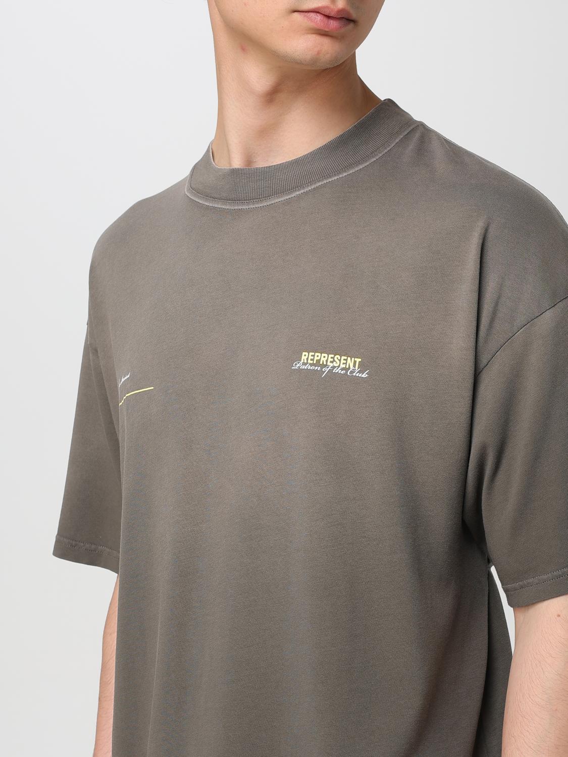 REPRESENT CAMISETA: Camiseta Represent de algodón con logo, Carbón - Img 4