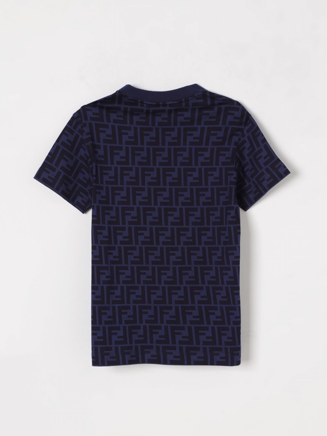 FENDI T-SHIRT: T-shirt kinder Fendi, Blau - Img 2