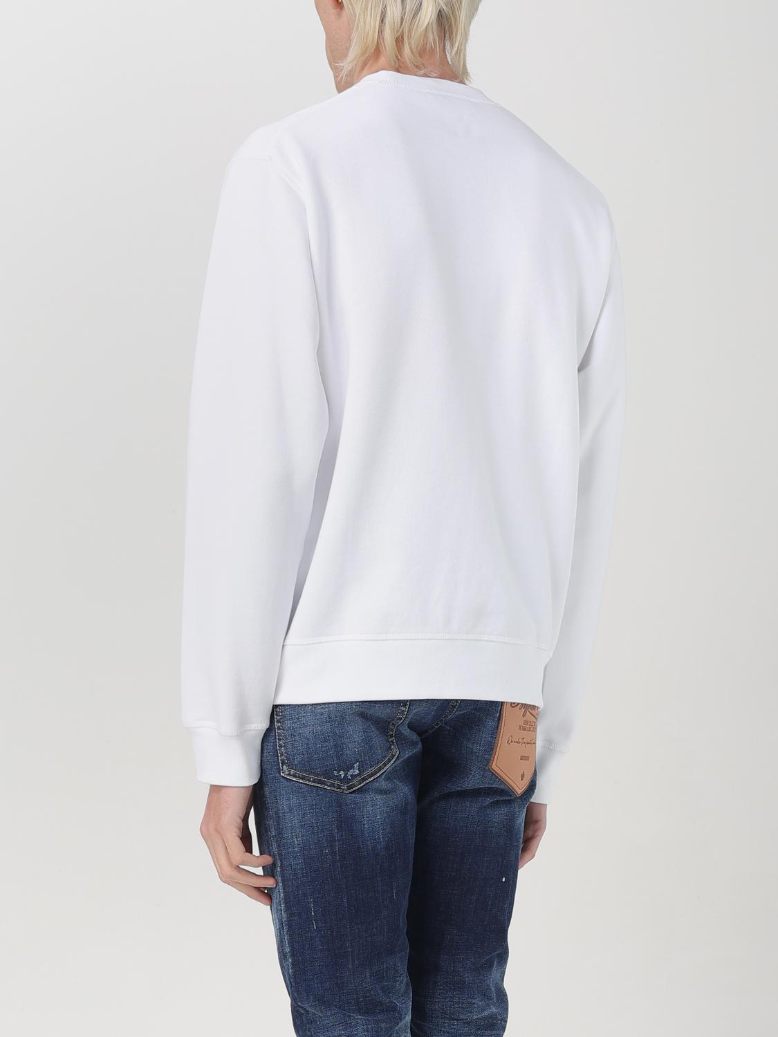 DSQUARED2 FELPA: Felpa Dsquared2 in cotone con logo , Bianco - Img 3