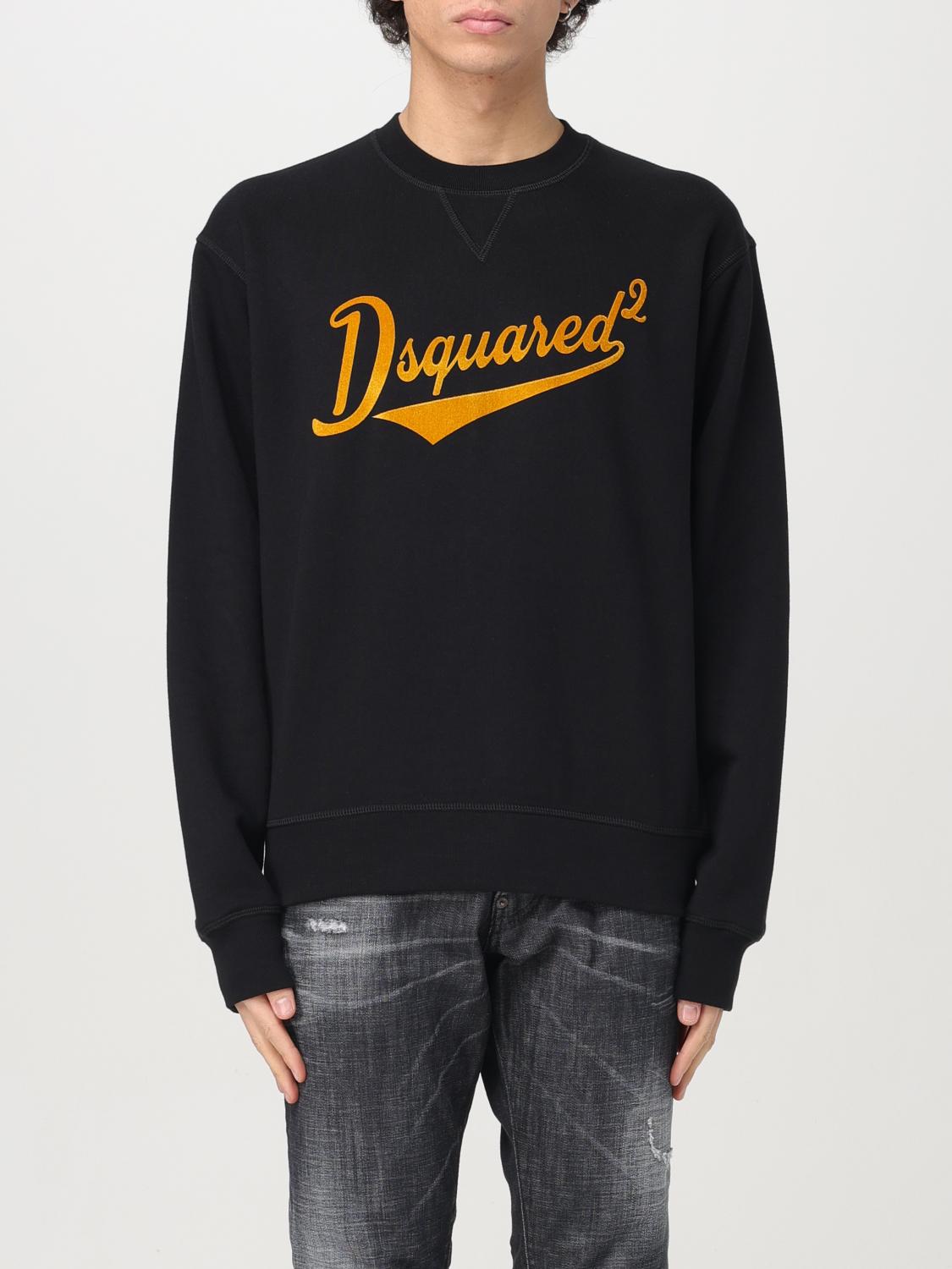 DSQUARED2 FELPA: Felpa Dsquared2 in cotone con logo , Nero - Img 1