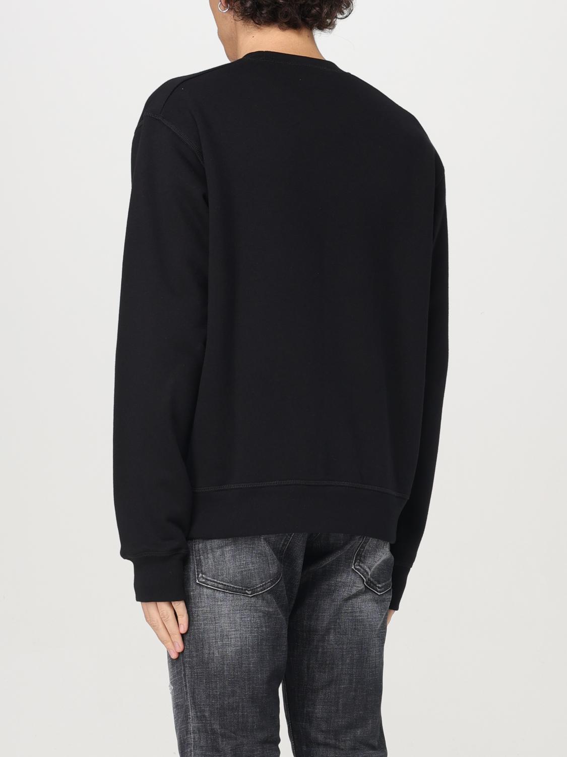 DSQUARED2 FELPA: Felpa Dsquared2 in cotone con logo , Nero - Img 2