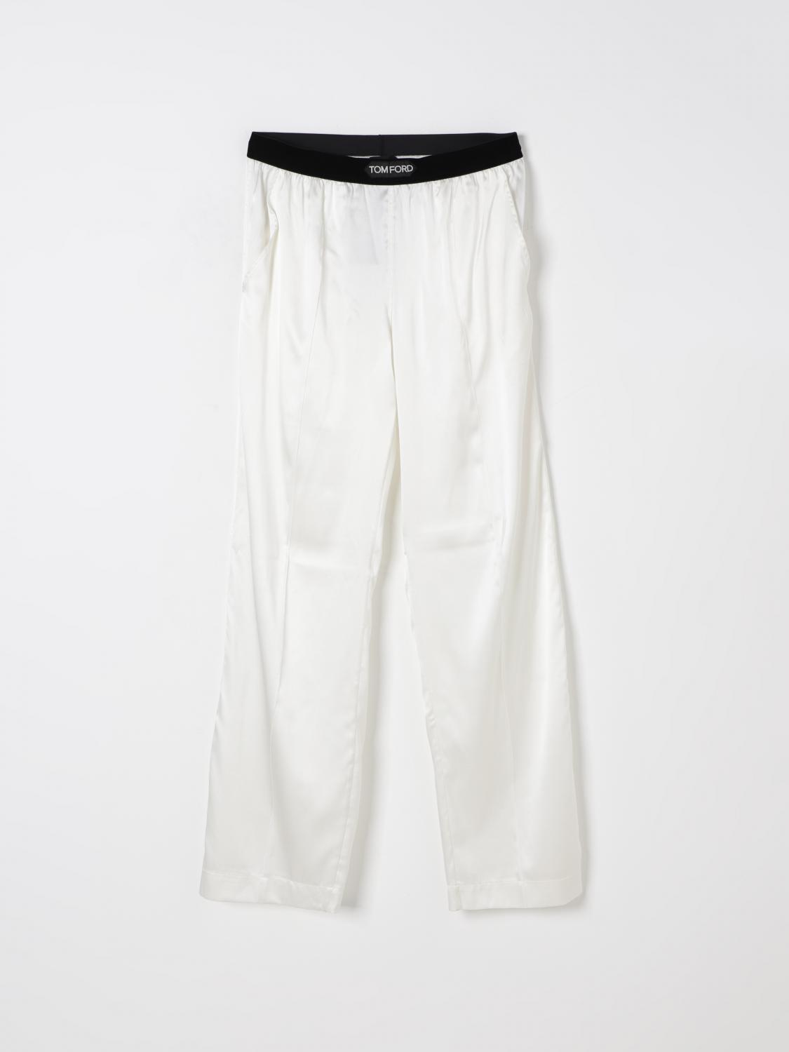 TOM FORD ROPA DE DESCANSO: Pantalón mujer Tom Ford, Blanco - Img 1