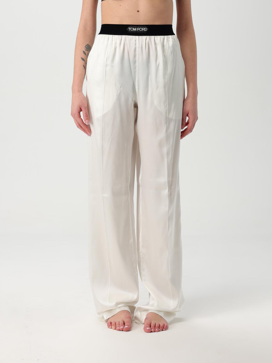 TOM FORD ROPA DE DESCANSO: Pantalón mujer Tom Ford, Blanco - Img 2