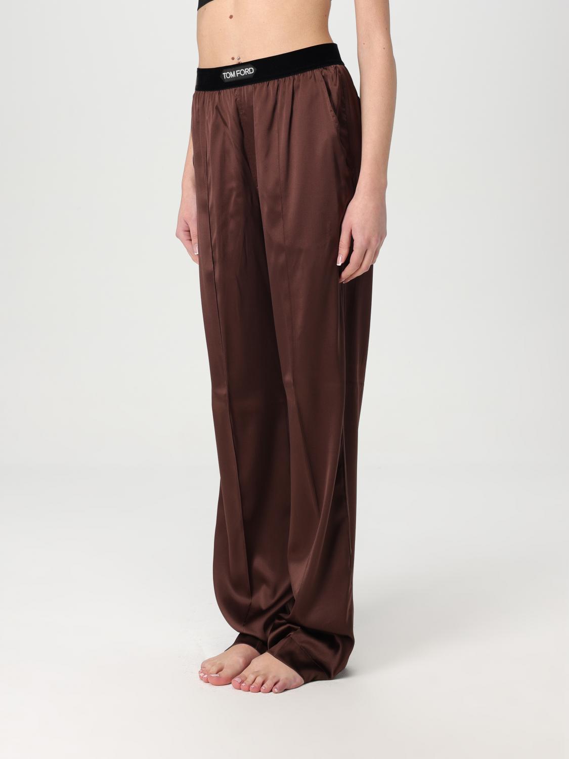 TOM FORD LOUNGEWEAR: Pants woman Tom Ford, Brown - Img 4