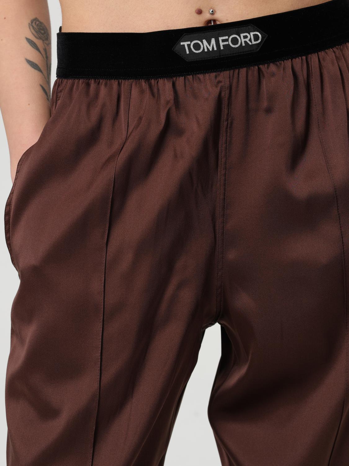 TOM FORD LOUNGEWEAR: Pants woman Tom Ford, Brown - Img 5