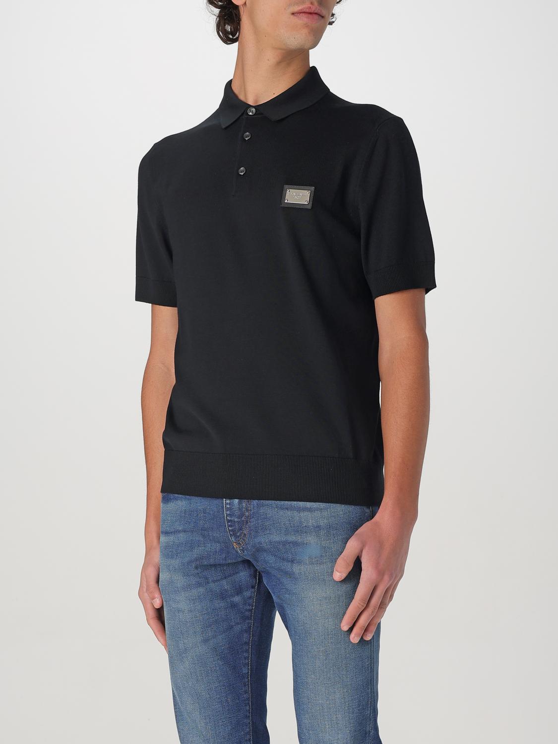 DOLCE & GABBANA POLO SHIRT: Polo shirt men Dolce & Gabbana, Black - Img 4