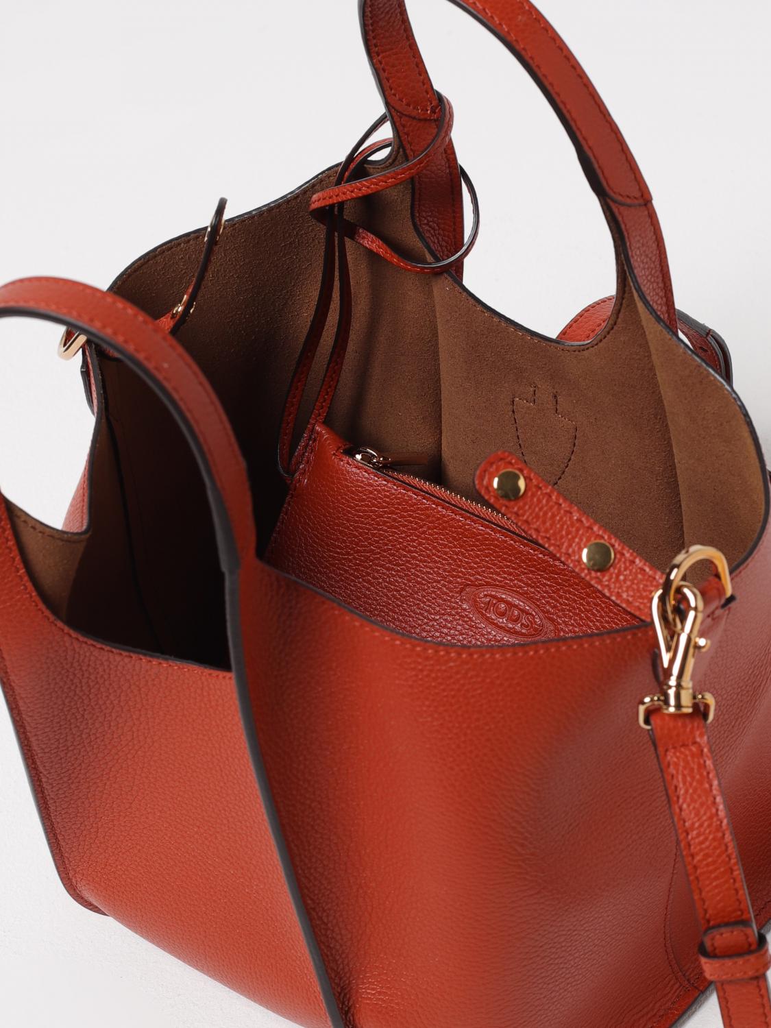TOD'S BORSA A MANO: Borsa T Timeless Tod's in pelle a grana , Rosso - Img 4