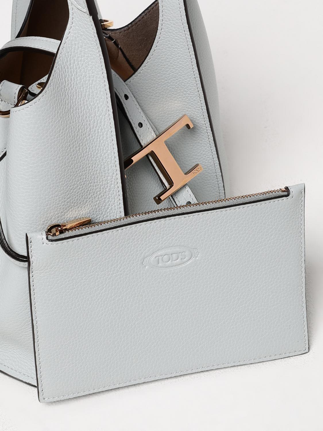 TOD'S BORSA A MANO: Borsa T Timeless Tod's in pelle a grana , Grigio - Img 4
