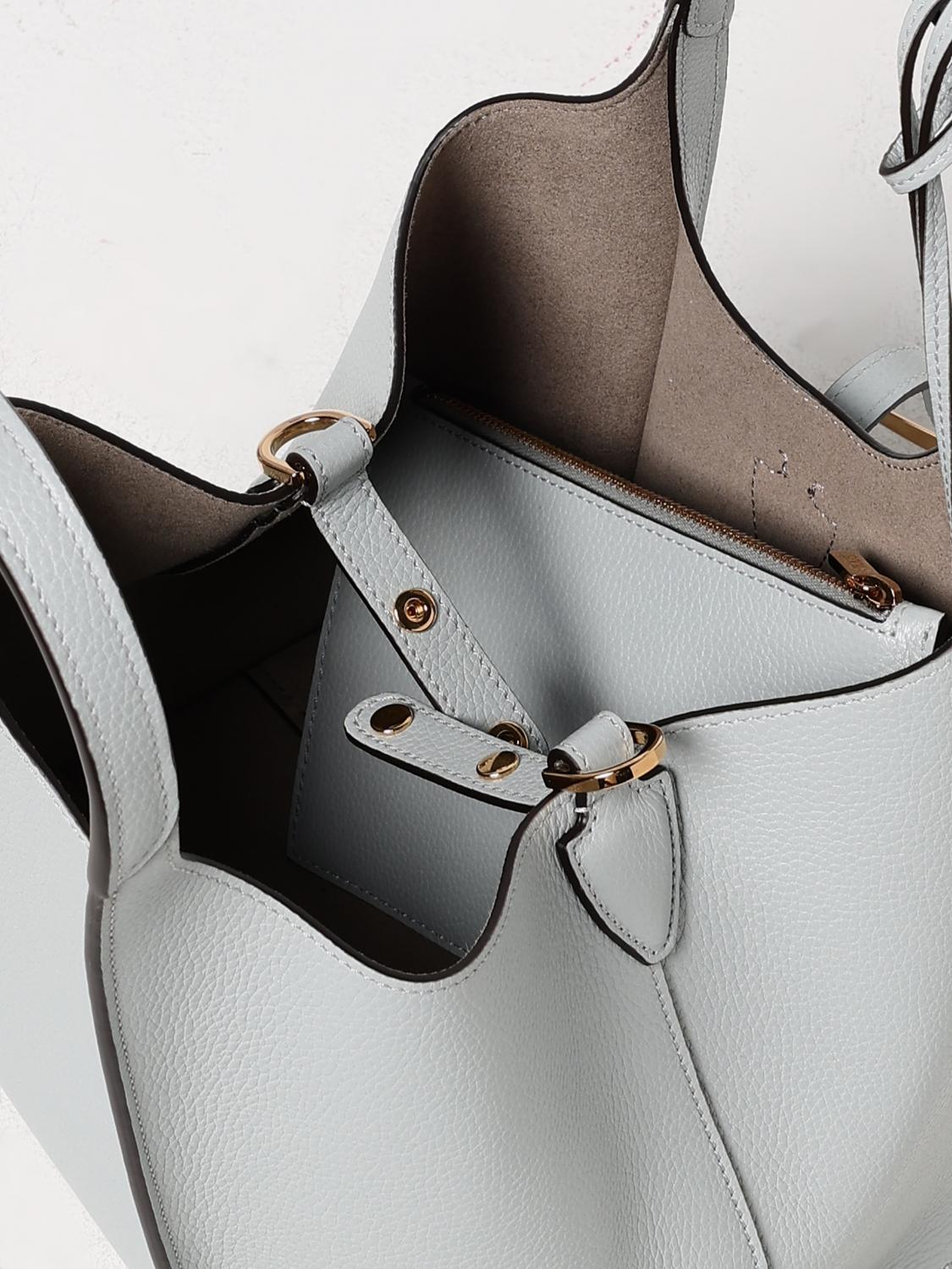 TOD'S BORSA A MANO: Borsa T Timeless Tod's in pelle a grana , Grigio - Img 5