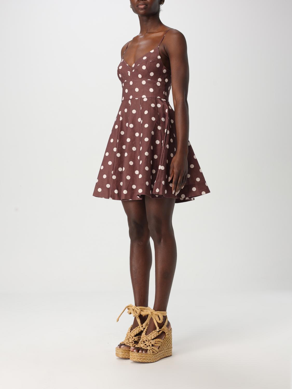 zimmermann polka dot dress brown woman A mini dress featuring Launchdate:2025-10-13 The Best Colors for color:Stormy