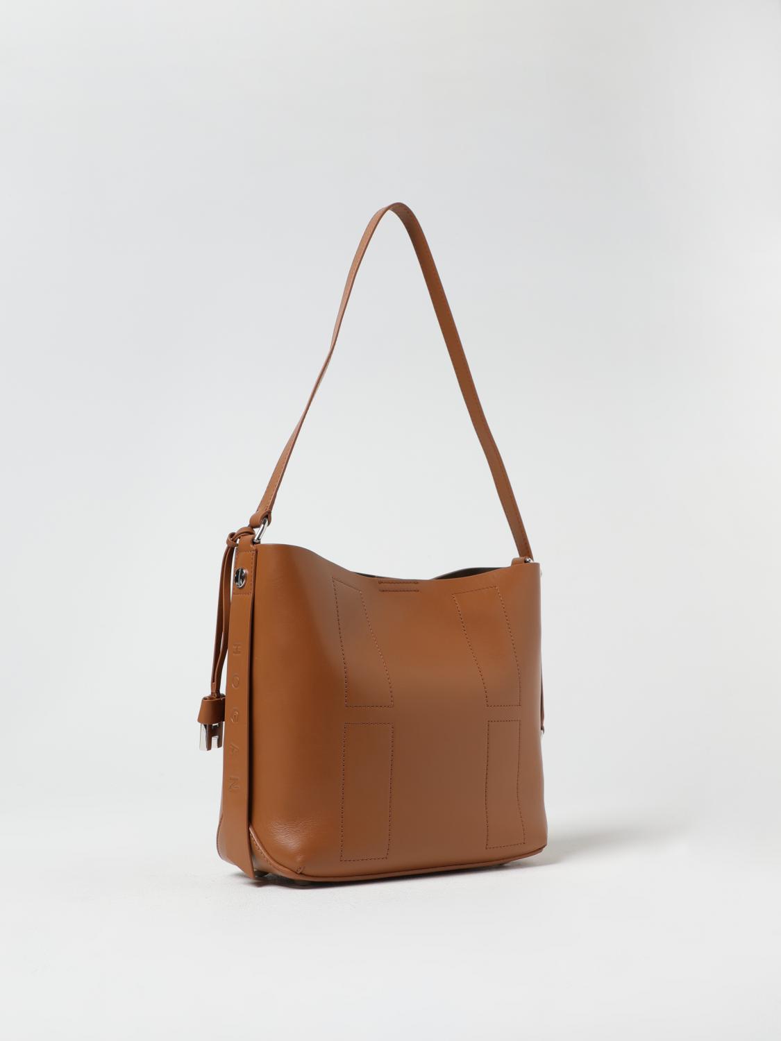 HOGAN SCHULTERTASCHE: Umhängetasche damen Hogan, Braun - Img 2