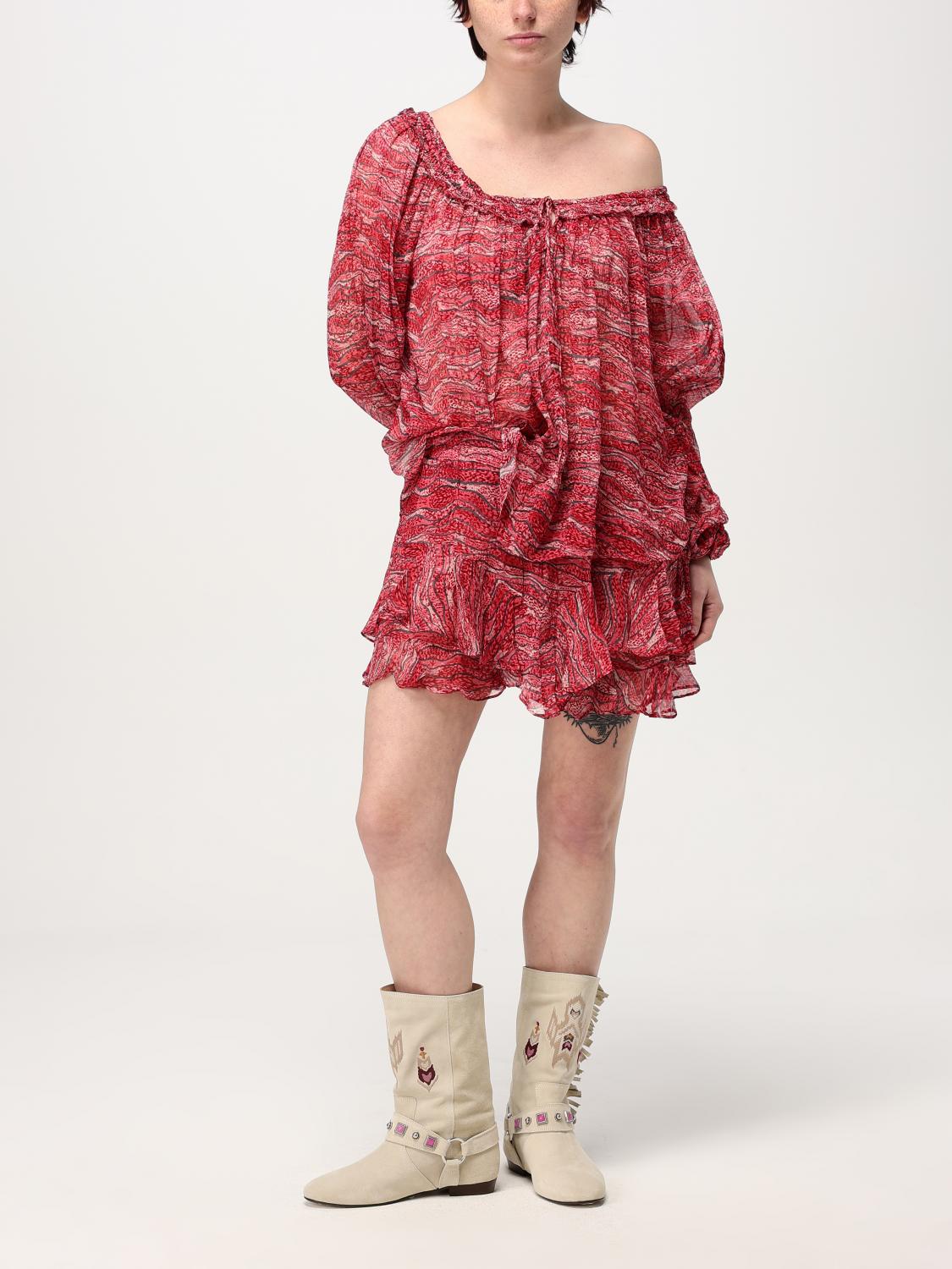 ISABEL MARANT ETOILE SHORT: Skirt woman Isabel Marant Etoile, Red - Img 2