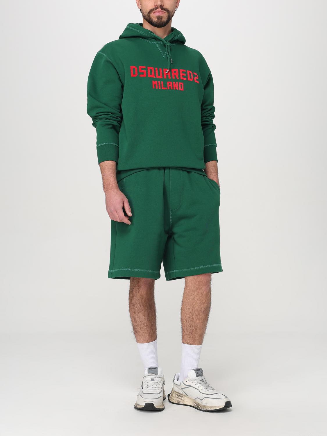 DSQUARED2 SWEATSHIRT: Pullover herren Dsquared2, Grün - Img 2