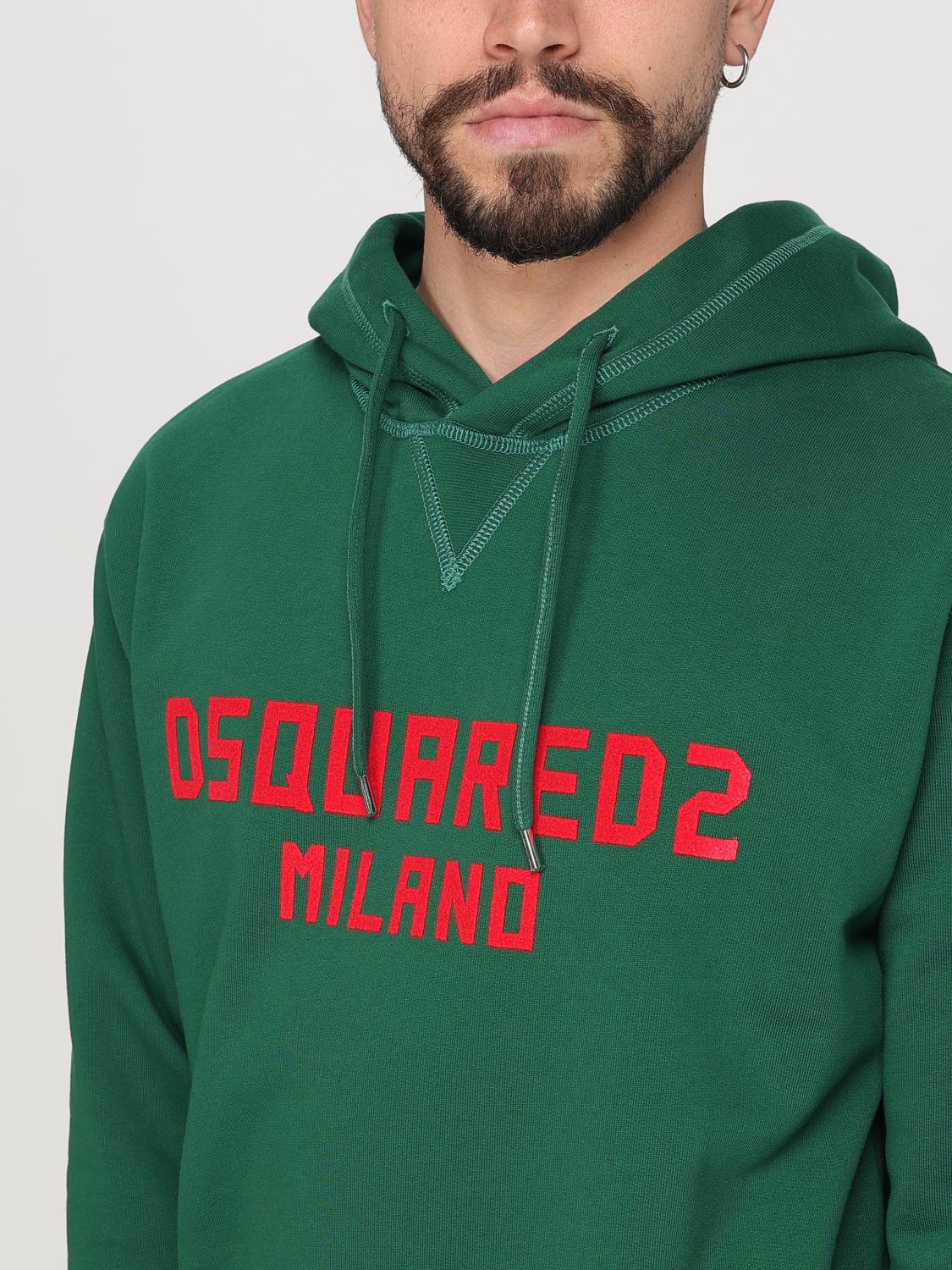 DSQUARED2 SWEATSHIRT: Pullover herren Dsquared2, Grün - Img 4