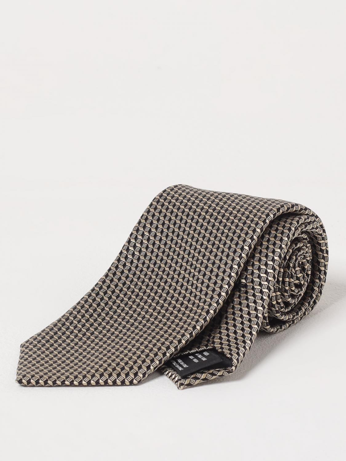 TOM FORD CRAVATTA: Cravatta Tom Ford in seta jacquard , Oro - Img 1