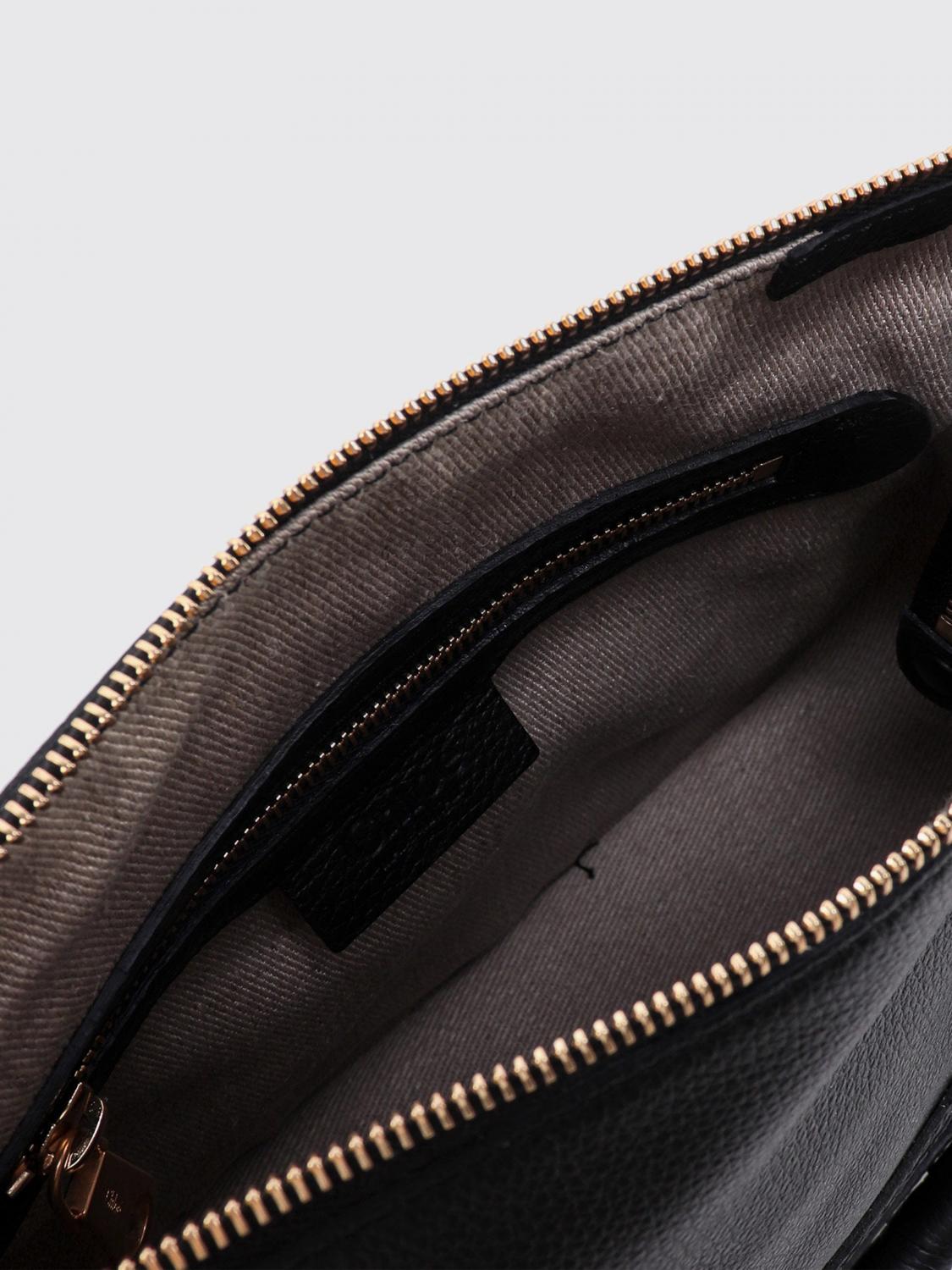 CHLOÉ BORSA A MANO: Borsa Marcie Chloè in pelle a grana , Nero - Img 4