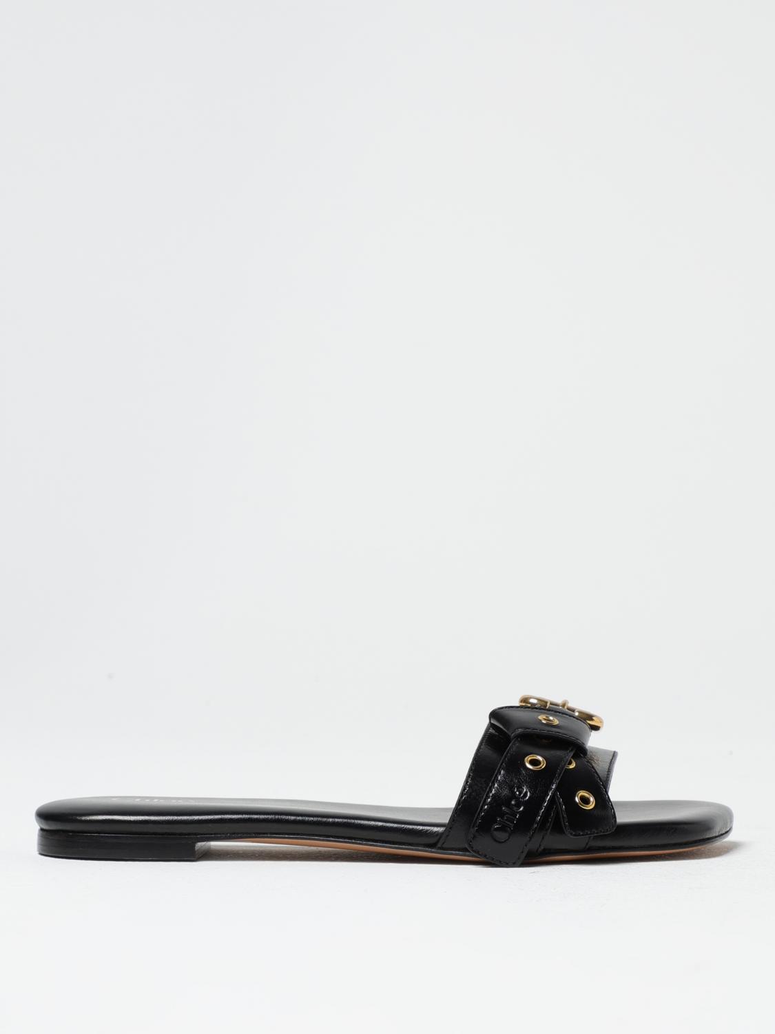 CHLOÉ FLAT SANDALS: Shoes woman ChloÉ, Black - Img 1