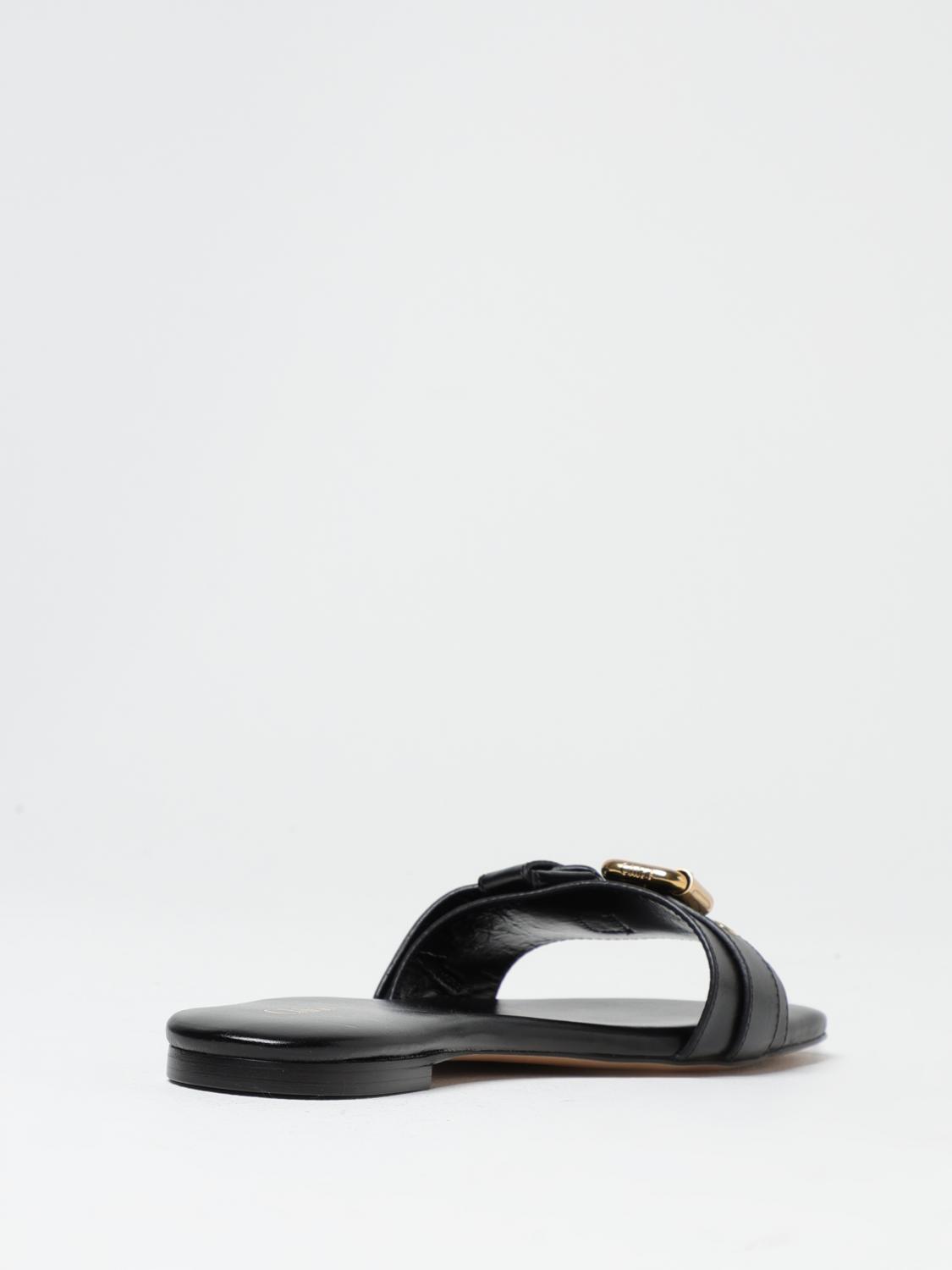 CHLOÉ FLAT SANDALS: Shoes woman ChloÉ, Black - Img 3