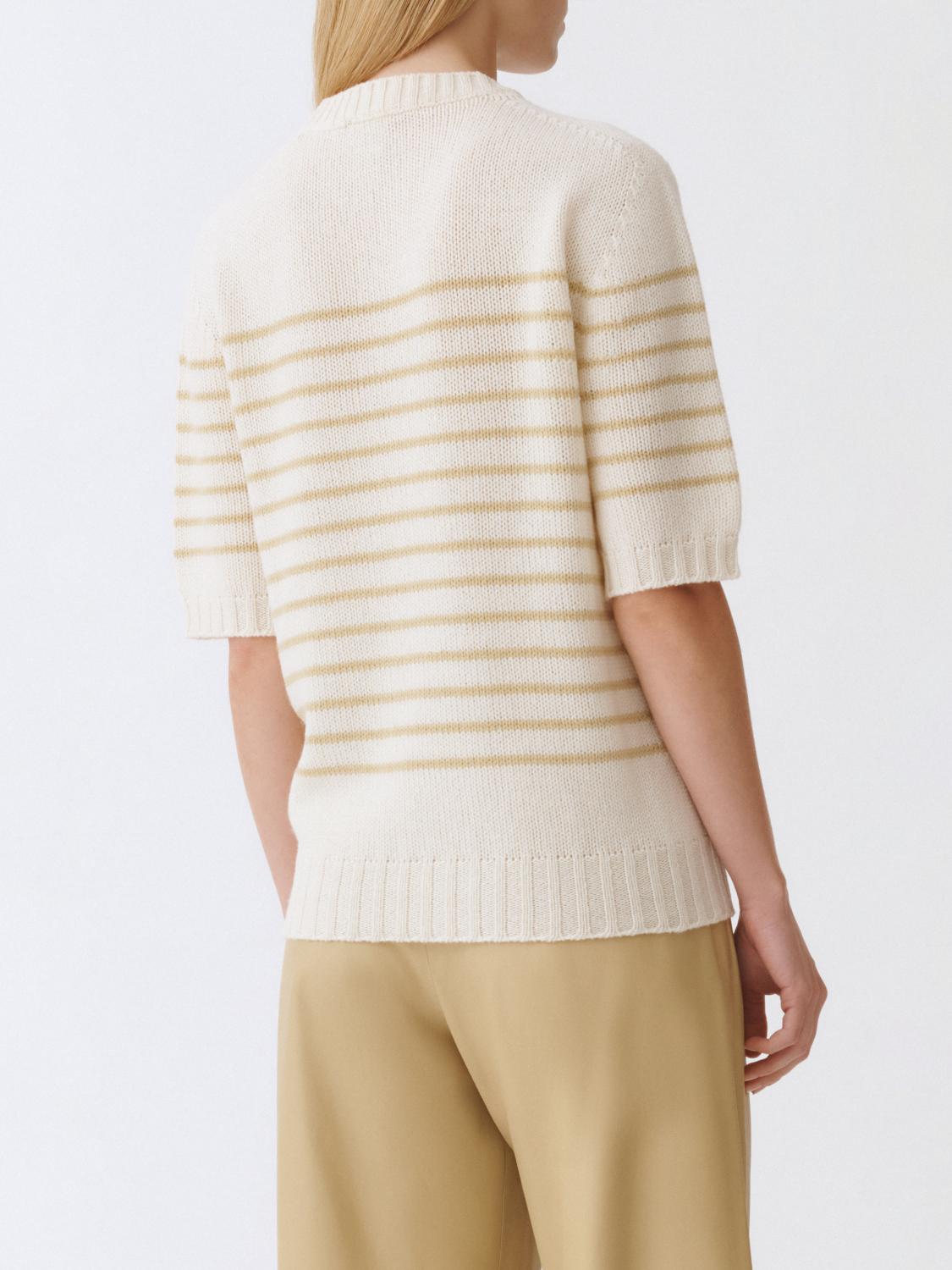 FABIANA FILIPPI MAGLIA: Maglia Fabiana Filippi in cashmere a righe , Oro - Img 3