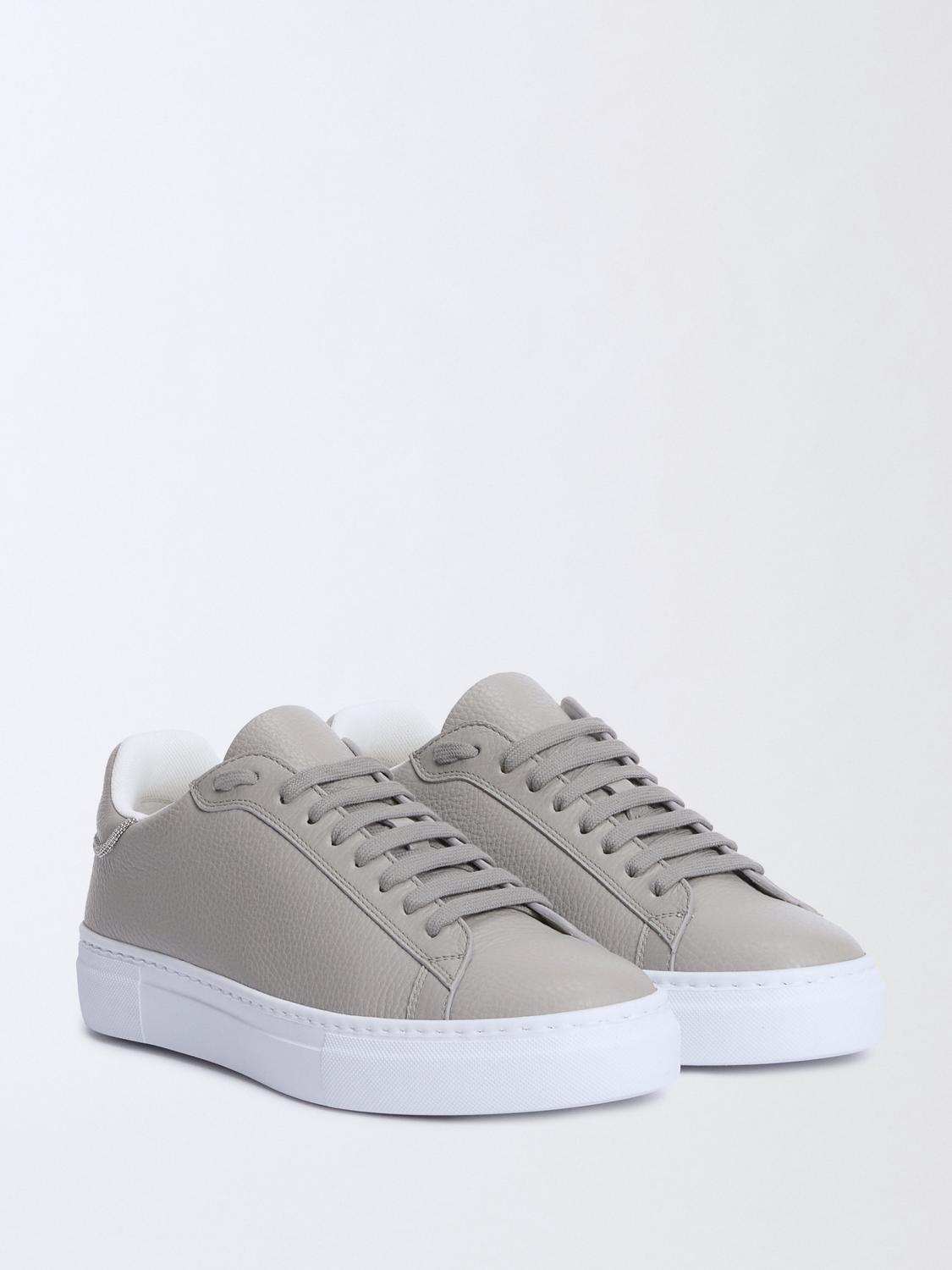 FABIANA FILIPPI SNEAKERS: Sneakers Fabiana Filippi in pelle a grana , Grigio - Img 2