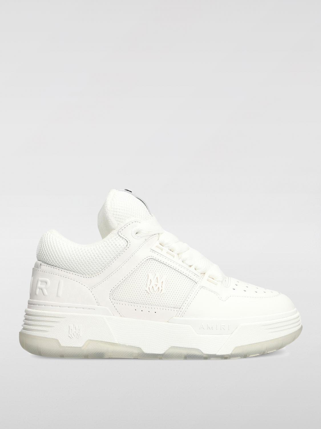 AMIRI BASKETS: Baskets MA-1 en cuir et mesh Amiri, Blanc - Img 1