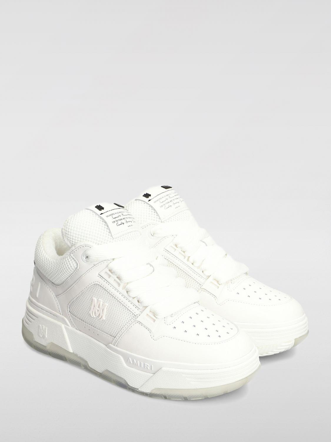 AMIRI BASKETS: Baskets MA-1 en cuir et mesh Amiri, Blanc - Img 2