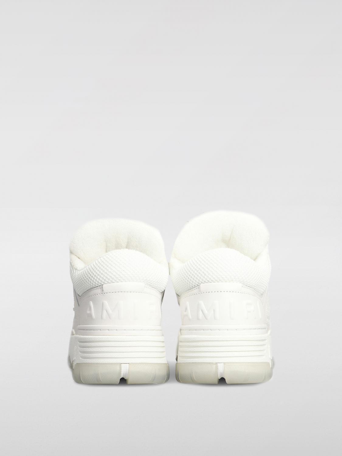 AMIRI BASKETS: Baskets MA-1 en cuir et mesh Amiri, Blanc - Img 3