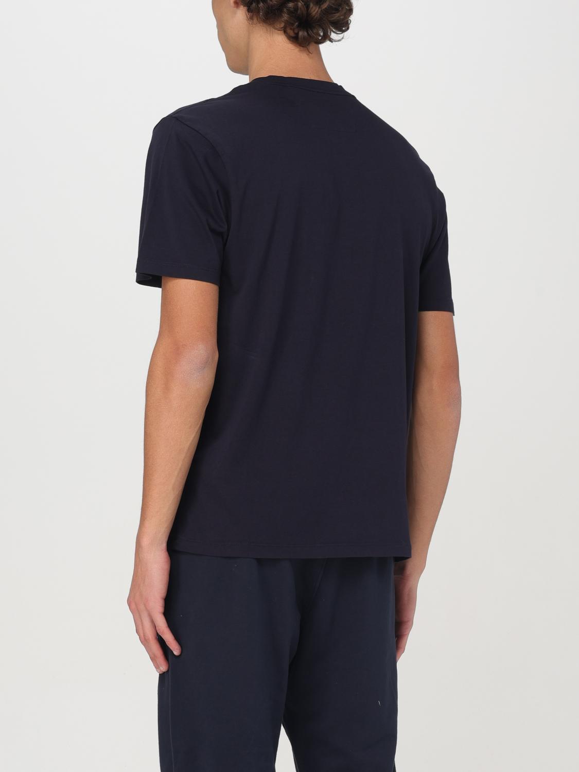 C.P. COMPANY T-SHIRT: T-shirt C.P. Company in cotone con logo , Blue - Img 3