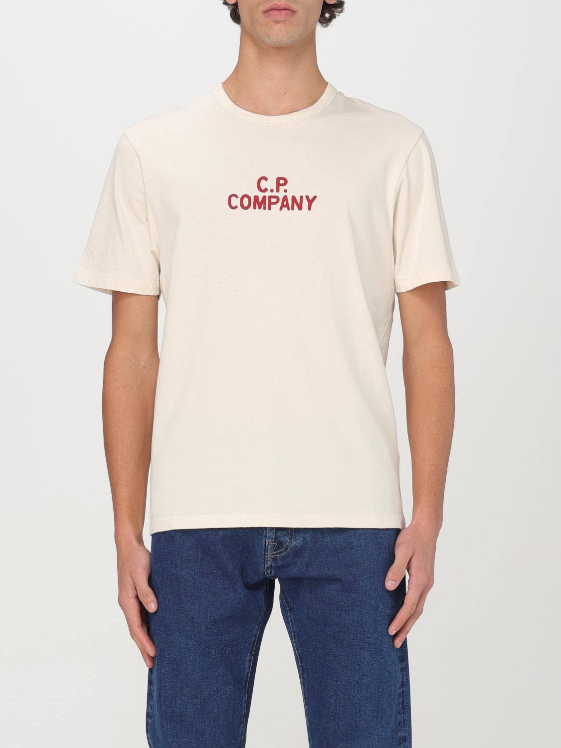 C.P. COMPANY T-SHIRT: T-shirt men C.P. Company, Beige - Img 1