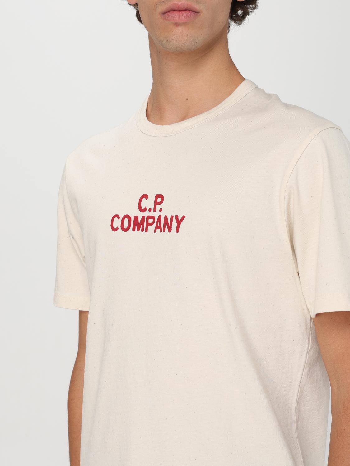 C.P. COMPANY T-SHIRT: T-shirt men C.P. Company, Beige - Img 3