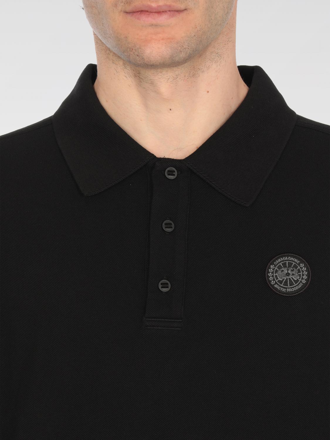 CANADA GOOSE POLO: Polo herren Canada Goose, Schwarz - Img 3