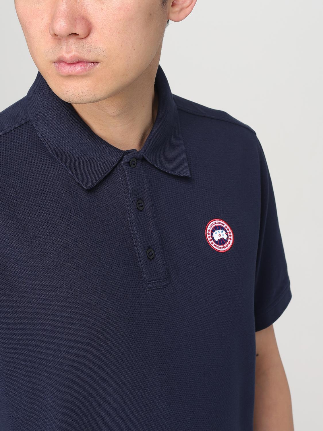 CANADA GOOSE POLO SHIRT: Polo shirt men Canada Goose, Navy - Img 3