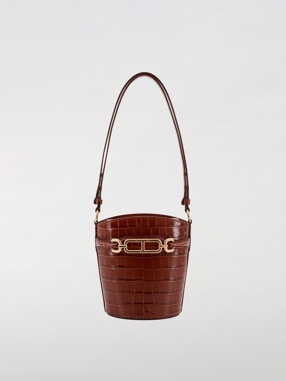 TOM FORD BORSA MINI: Borsa Whitney Tom Ford in pelle stampa cocco , Cammello - Img 1