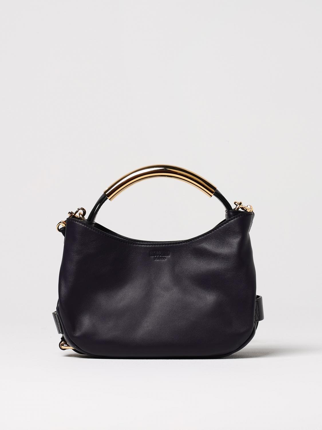 MOSCHINO COUTURE BORSA MINI: Borsa Handle Me Moschino Couture in pelle , Viola - Img 1