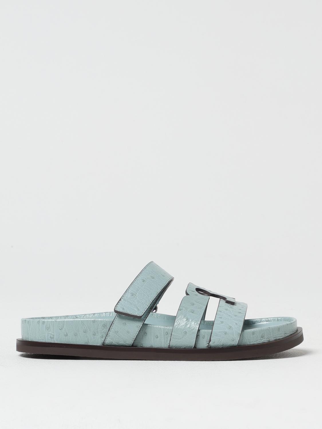 TORY BURCH FLAT SANDALS: Shoes woman Tory Burch, Blue - Img 1