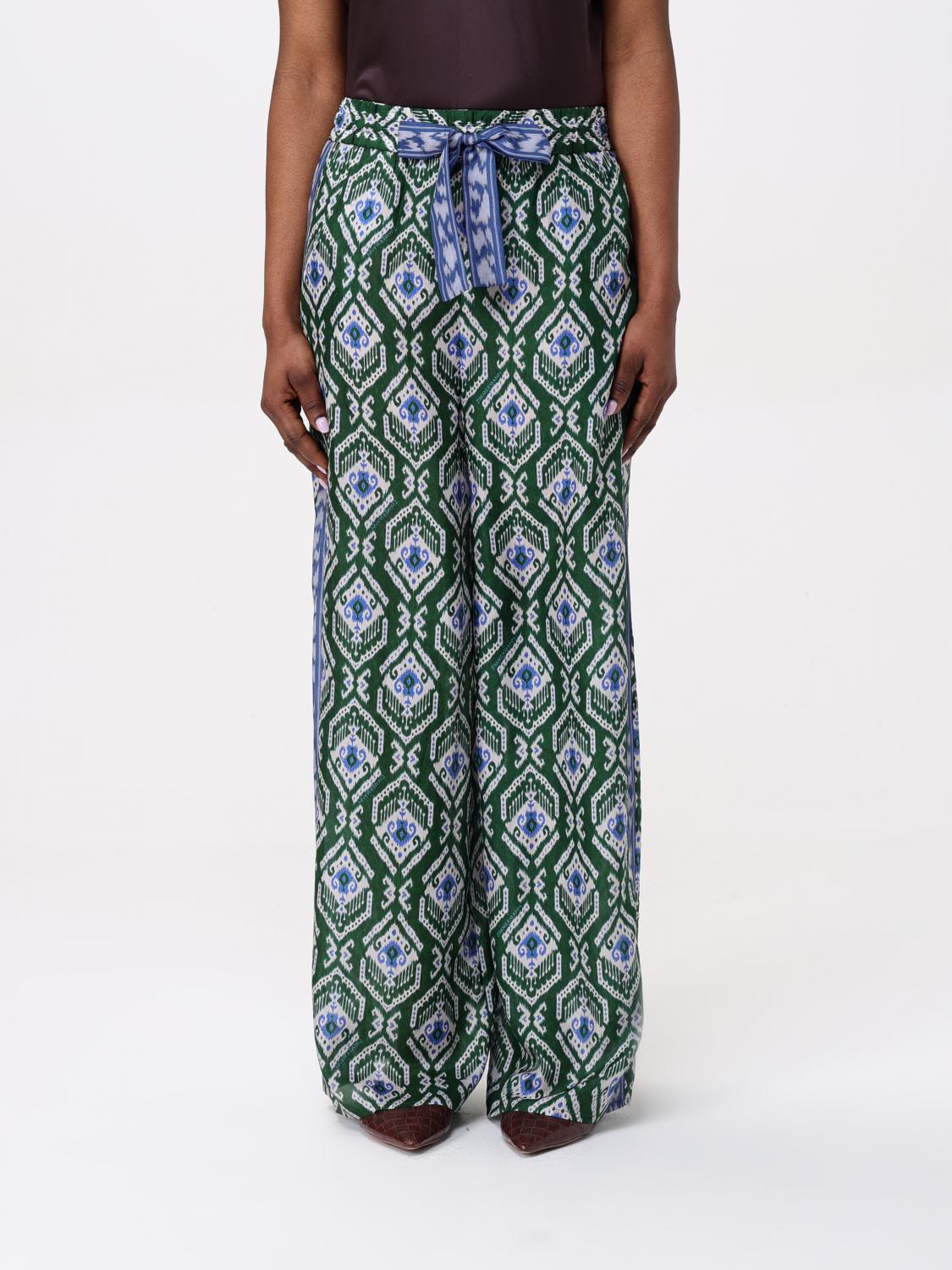 ZIMMERMANN PANTALONI: Pantalone Zimmermann in seta stampata , Blue - Img 1