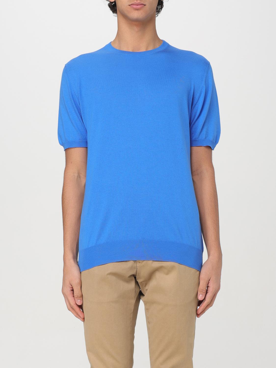 KITON T-SHIRT: T-shirt men Kiton, Blue - Img 1