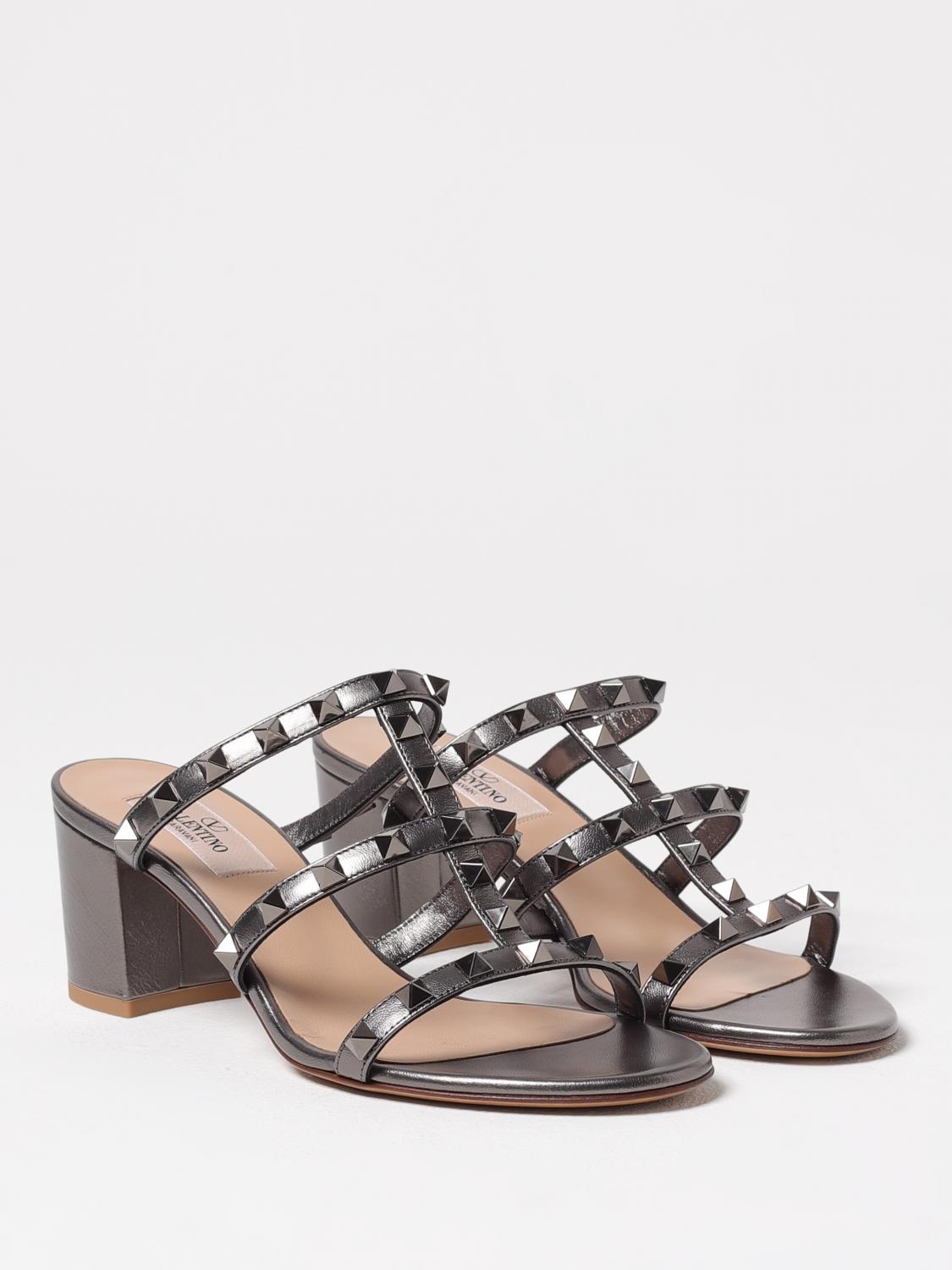 VALENTINO GARAVANI HEELED SANDALS: Heeled sandals woman Valentino Garavani, Grey - Img 2