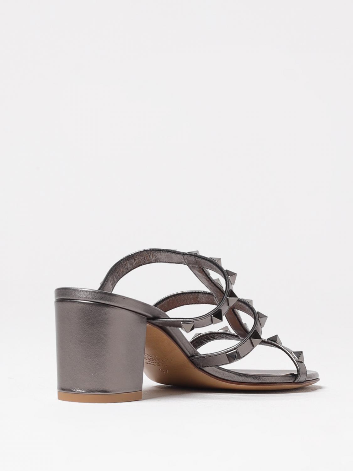 VALENTINO GARAVANI HEELED SANDALS: Heeled sandals woman Valentino Garavani, Grey - Img 3