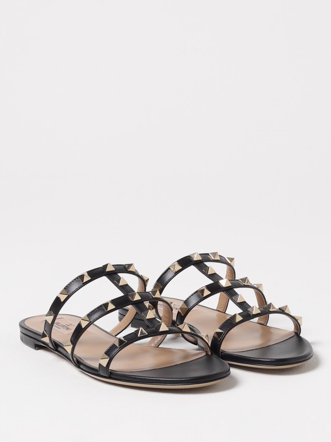 VALENTINO GARAVANI FLAT SANDALS: Flat sandals woman Valentino Garavani, Black - Img 2