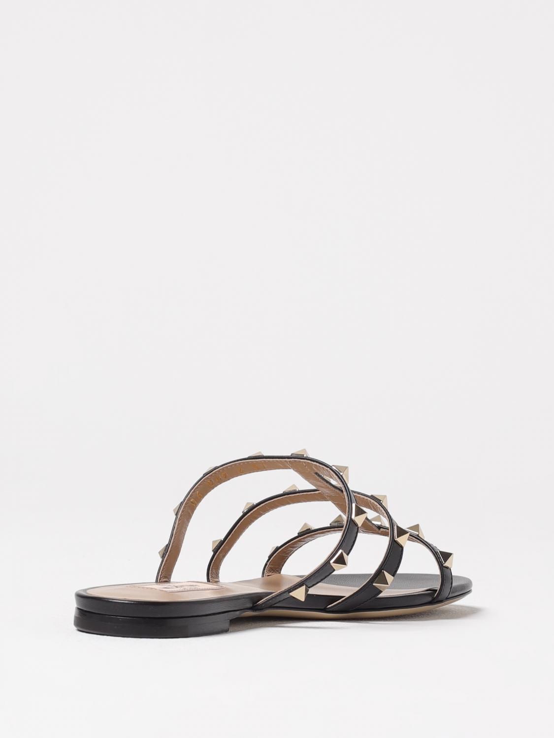 VALENTINO GARAVANI FLAT SANDALS: Flat sandals woman Valentino Garavani, Black - Img 3