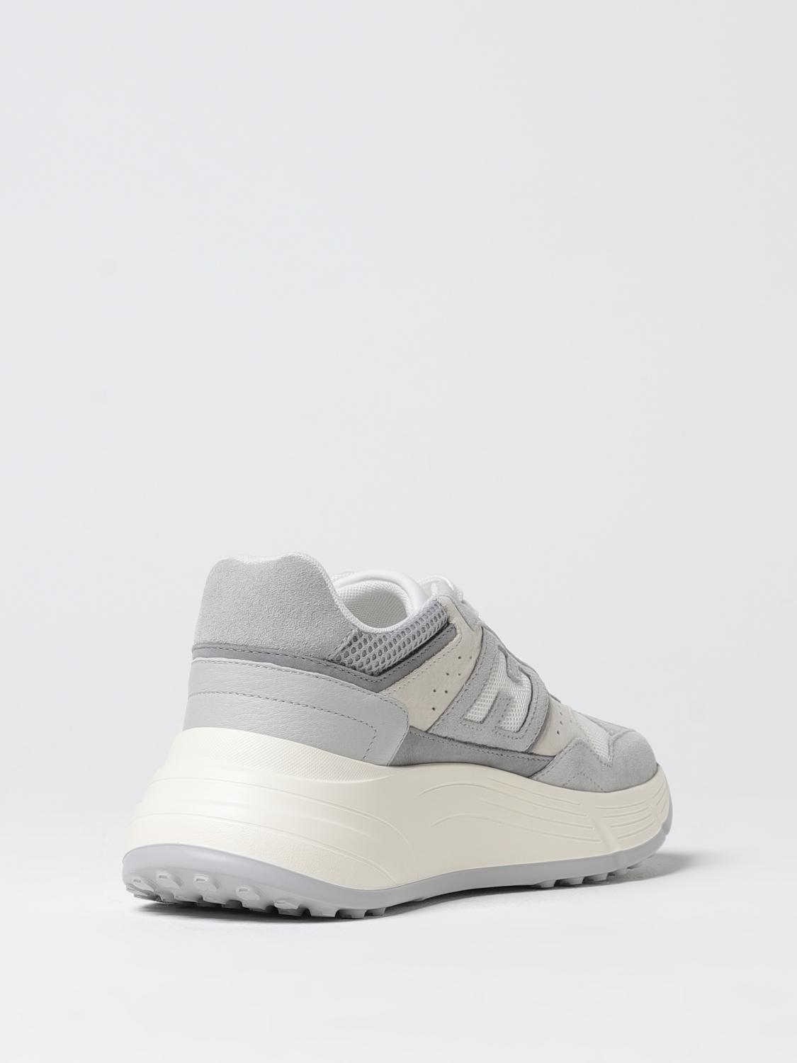 HOGAN SNEAKERS: Sneakers H669 Hogan in pelle e mesh , Grigio - Img 3